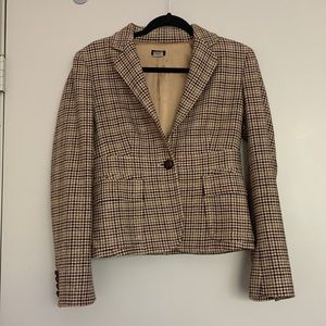 JCrew houndstooth fitted blazer, size 4 (reposhed)